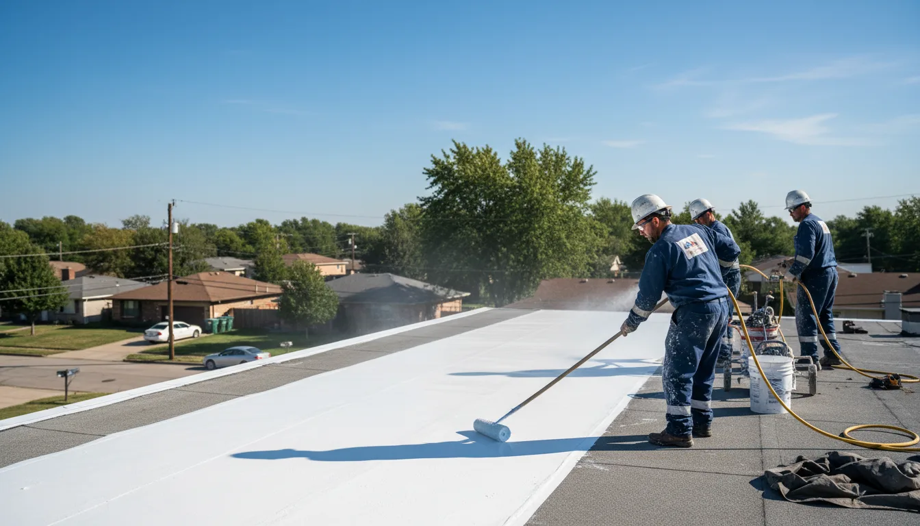 Commercial roof coating in Glenfield, NY near me